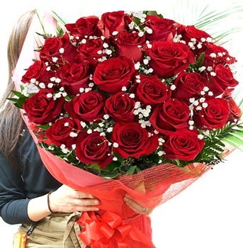 Kız isteme çiçeği buketi 33 adet kırmızı gül  Gümüşhane çiçekçiler 