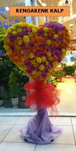 Ankara mevsim çiçeklerinden kalp perförje  Gümüşhane online çiçek gönderme sipariş 