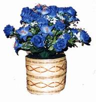 yapay mavi çiçek sepeti  Gümüşhane online çiçekçi , çiçek siparişi 