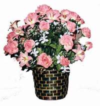 yapay karisik çiçek sepeti  Gümüşhane çiçek gönderme 