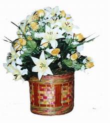 yapay karisik çiçek sepeti   Gümüşhane online çiçekçi , çiçek siparişi 
