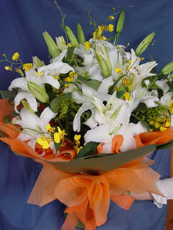  Gümüşhane çiçek online çiçek siparişi  5 ADET KAZABLANKA BUKETI KALITEDEN SASMAYANLARA